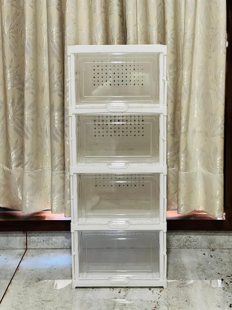 3 Layer Foldable Shoe Rack-Organizer