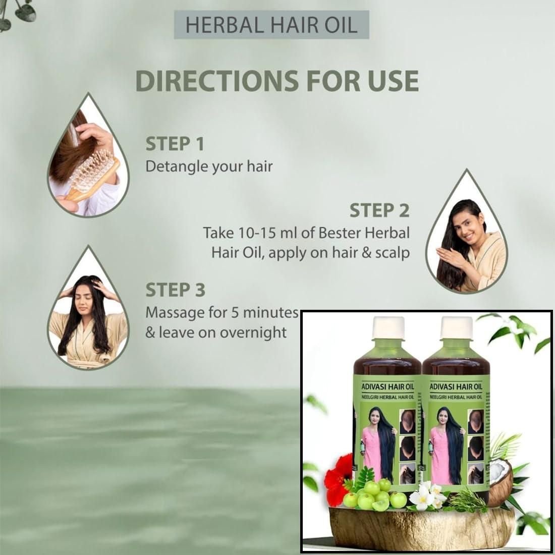 Adivasi Neelgiri Herbal Hair Oil 125ML (PACK�OF�2�)
